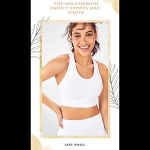 Fabletics Mila Medium Impact Sports Bra S